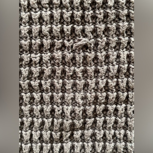 Free People open shoulder waffle knit sweater - Picture 12 of 13